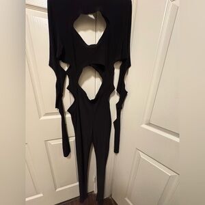 Long Sleeve Aztec Catsuit in Black
NORMA KAMALI